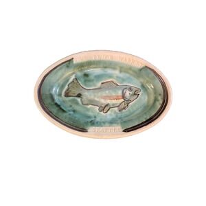 Pike Place Seattle Fish Market Ceramic Platter Sally Christopher 2012